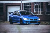 Mitsubishi Lancer Evolution 7 wrapped Arlon Matte Aluminium Blue Arlon PCC premium color change colorchange paintisdead