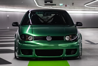 VW Golf 4 GTI 1.8 20vt Avery Radioactive green volkswagen SWF Avery colorchange paintisdead