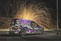 VW Caddy full color wrapped custom design ImagePerfect TTstudio paintisdead warn design